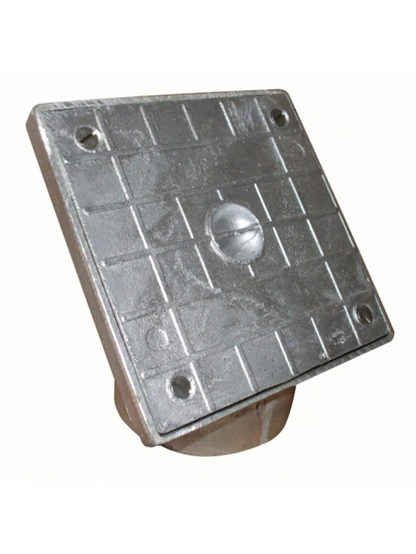 product photograph of square aluminium rodding eye