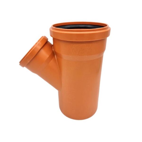 product picture of 160-110mm underground drainage double socket reducing y branch