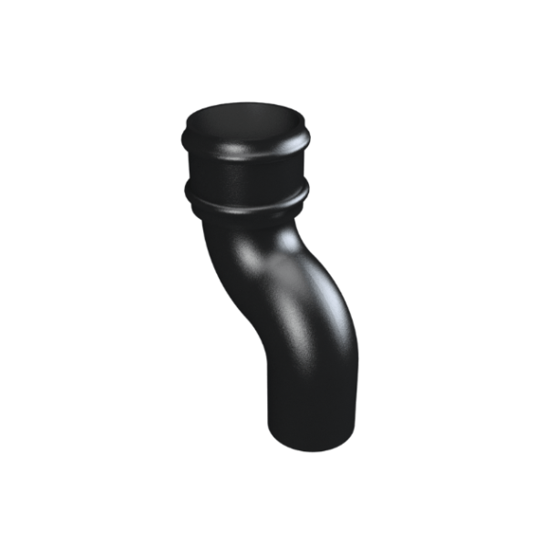 product image of cast iron downpipe 3 inch offset projection black