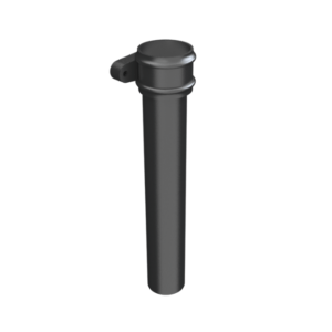 Product Image of Cast Iron Round Downpipe Length With Ears - Black
