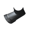Product Image of Half Round Cast Iron Gutter 135 Angle - Black