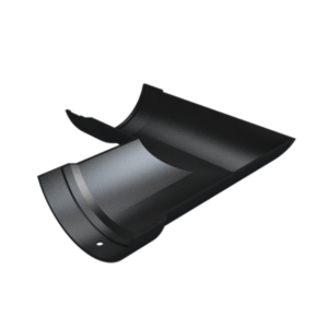 Product Image of Half Round Cast Iron Gutter 90 Angle - Black