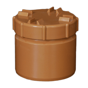 picture of a 110mm underground drainage screwed access plug cap