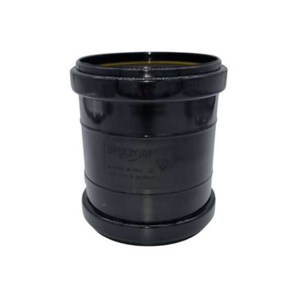 product image of 110mm push fit soil coupler in black