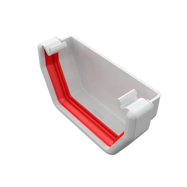 product image of freefoam 114mm square stop end external white