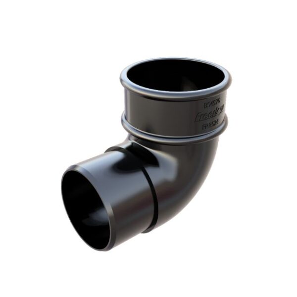 product image of freefoam 68mm downpipe offset bend 90 degree black