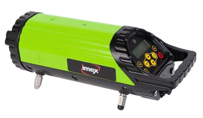 imex pl300r pipe laser level with red beam