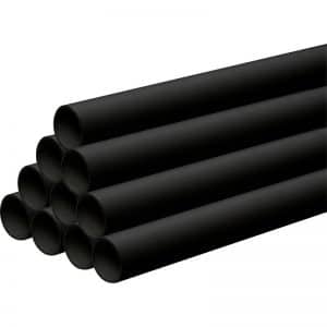 black waste pipes