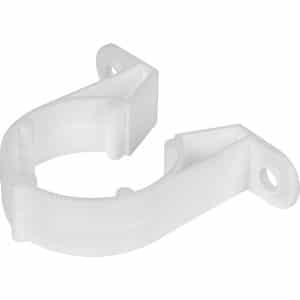 solvent waste pipe clip white