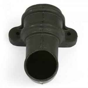 68mm cascade cast iron effect half round down pipe shoe with lugs