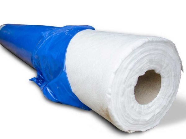product picture of a partially opened roll of terram t1000 geotextile membrane