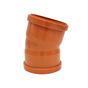 product picture of 160mm underground drainage double socket 15 degree bend