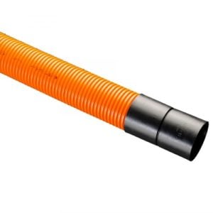 picture of orange twinwall ducting hdpe 6m