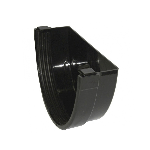 picture of industrial guttering external stop end black