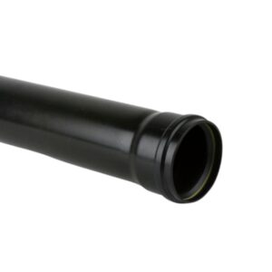 product image of 160mm 3m single socket soil pipe black aquaflow
