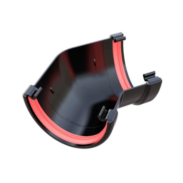 product image of deep flow guttering 135 degree angle black