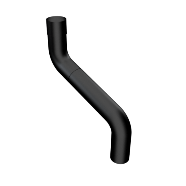 product image of aluminium downpipe round 2 part swaged offset