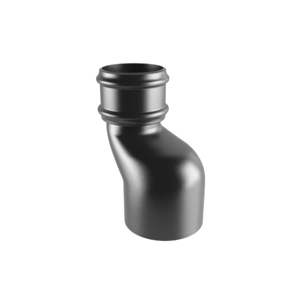 product image of cast iron round downpipe anti-splash shoe without ears - black