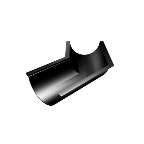 product image for half round aluminium gutter angle 135 degree
