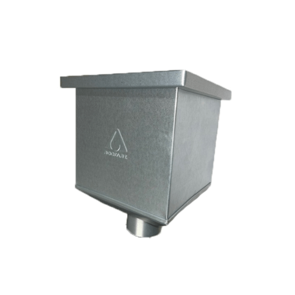product image of galvanised steel square hopper