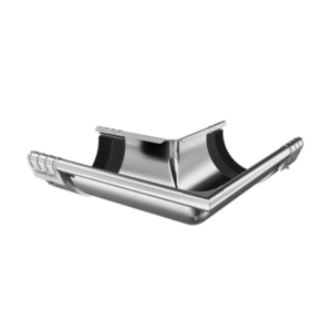 product picture of half round galvanised steel gutter angle external