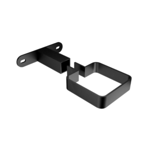 product picture swaged aluminium square downpipe clips 200mm 2 part standoff box section