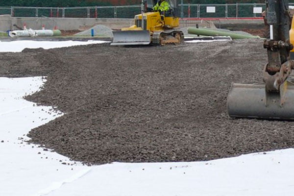 blog image of separating aggregates with non woven geotextile membrane