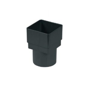 product image of freefoam 65mm round to square downpipe adapter anthracite grey