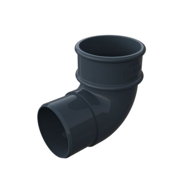product image of freefoam 68mm downpipe offset bend 90 degree anthracite grey