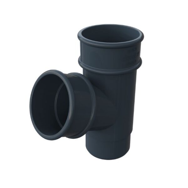 product image of freefoam 68mm downpipe branch 112.5 degree anthracite grey
