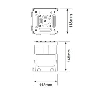product image of slot drain junction unit diagram