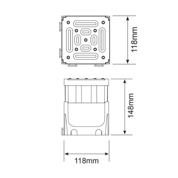 product image of slot drain junction unit diagram