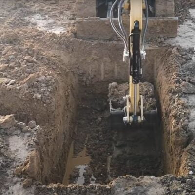 blog image of digging out soakaway area