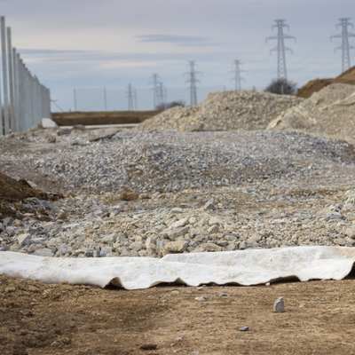 laying geotextile for choosing a herringbone drainage system blog
