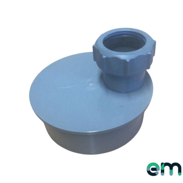 product image of 110mm single waste pipe adaptor grey