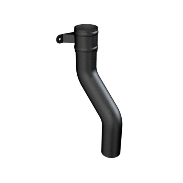 product image of cast aluminium downpipe 1 part swan neck bend