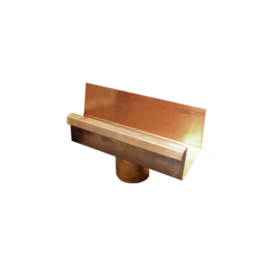 product photograph - copper running outlet square