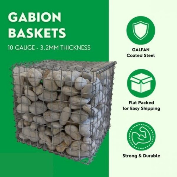 product gallery image of gabion basket 10 gauge usp