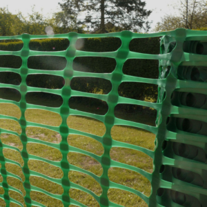 product image of green barrier fencing mesh outside