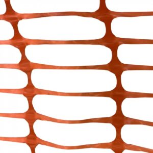 gallery image of orange barrier fencing mesh - close up
