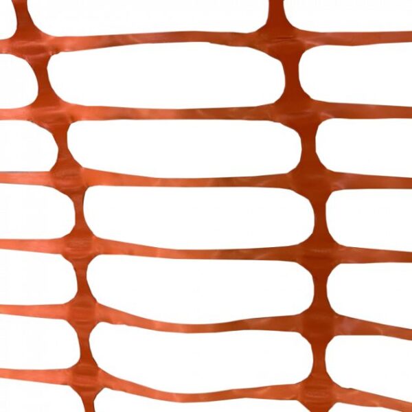 gallery image of orange barrier fencing mesh - close up