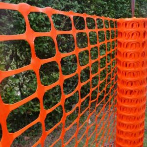 product image of orange barrier fencing mesh - rolled out