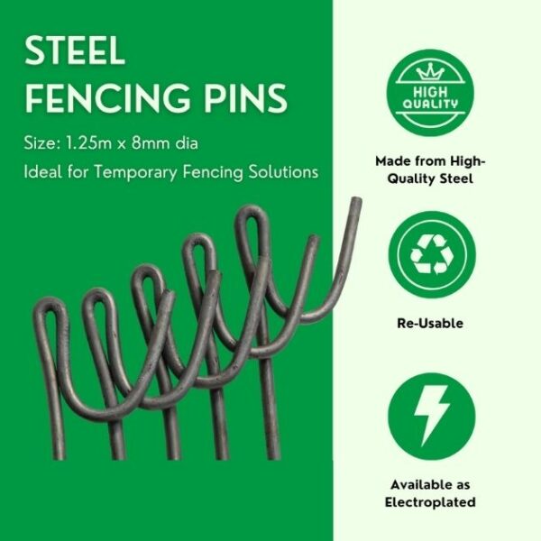 steel fencing pins advertisement picture