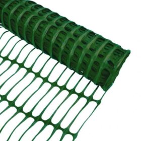 product picture of green plastic mesh barrier fence