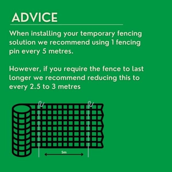 steel fencing pins advice picture how to use steel fencing pins with barrier fence