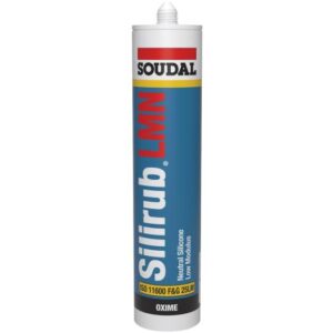 product picture of Soudal Silirub White Silicone Sealant 300ml