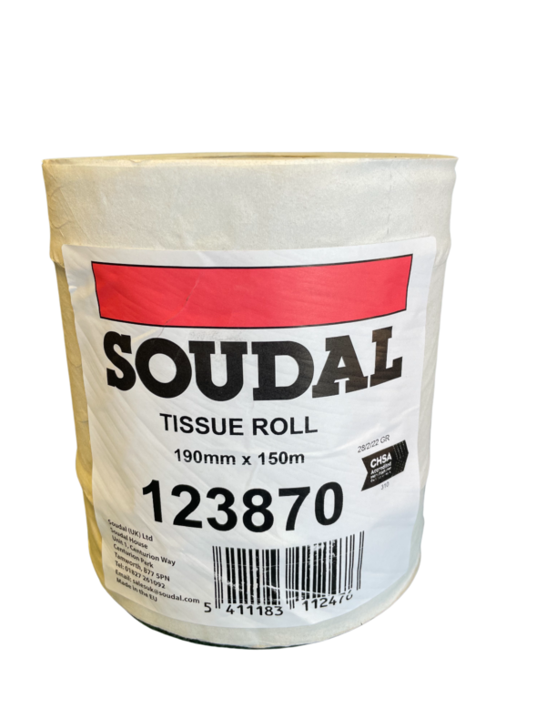 product image of soudal tissue roll – 190mm x 150mtr