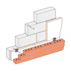 product picture of cavity wall ties installation diagram