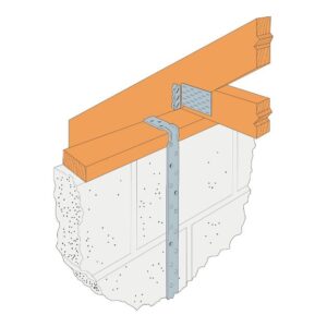 product picture of light duty galvanised restraint strap installation diagram