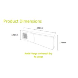 universal dry verge - roof verge dimensions image